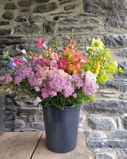 Mixed flower bucket